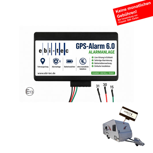 6226 / Caravan-Alarmanlage: GPS-Alarm 6.0 Edition Caravan Protect (ohne monatliche Gebühren)