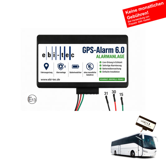 6224 / Lkw-/ Bus- Alarmanlage: GPS-Alarm 6.0 Edition Lkw / Bus Protect (ohne monatliche Gebühren)