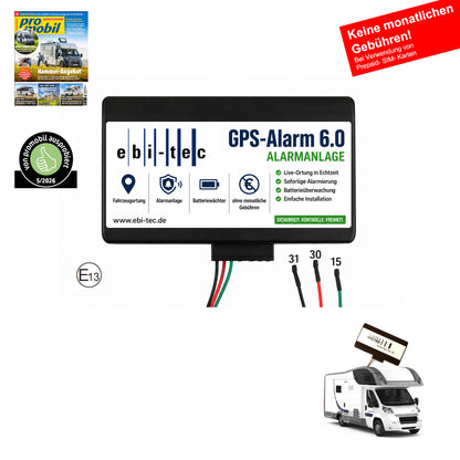 6220 / Wohnmobil-Alarmanlage: GPS-Alarm 6.0 Edition Womo Protect (ohne monatliche Gebühren)